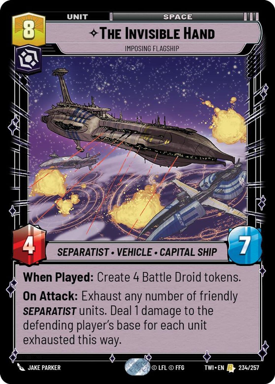 The Invisible Hand, Imposing Flagship, Standard