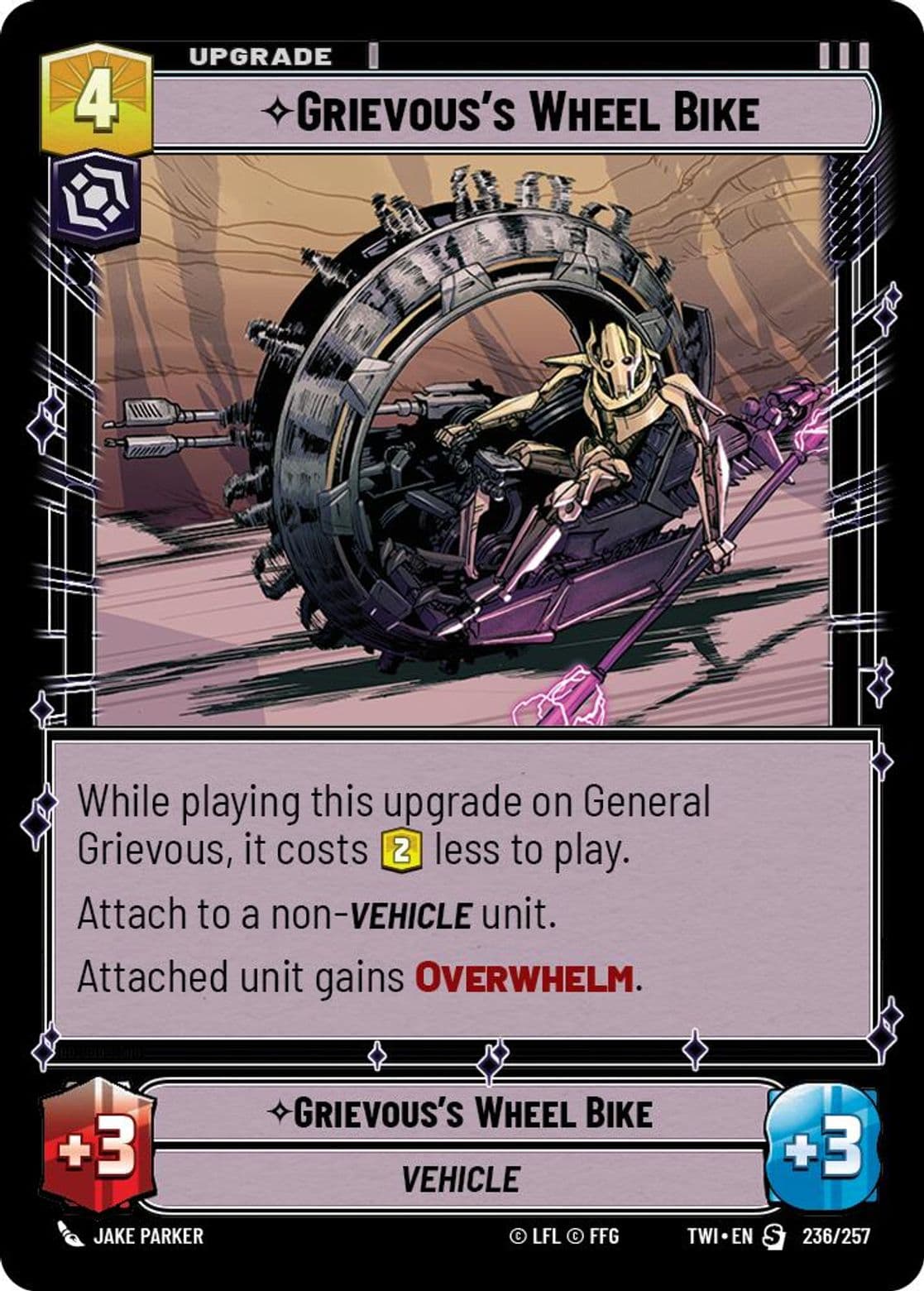 Grievous's Wheel Bike, Standard