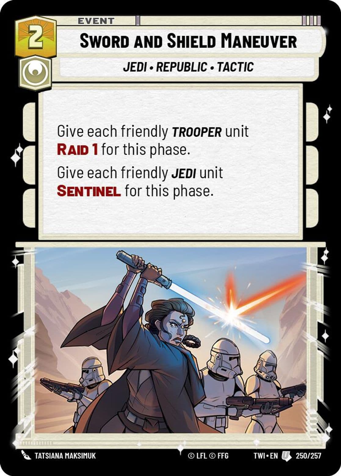 Sword and Shield Maneuver, Standard
